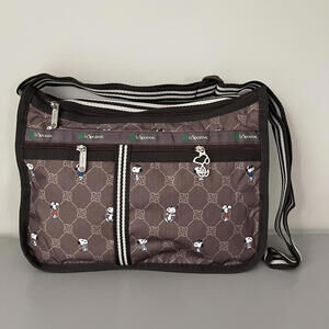 Lesportsac Snoopy Large Deluxe Everyday Bag NWT